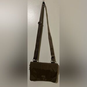 Baggalini Brown Nylon Adjustable Crossbody 3 Compartments